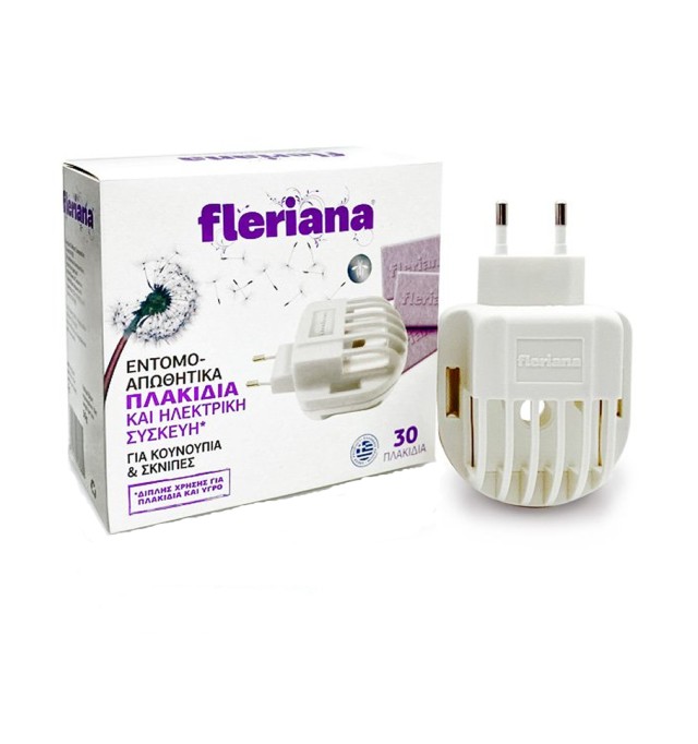 Power Health Fleriana Εντομοαπωθητικά Πλακίδια 30τμχ & Ηλεκτρική Συσκευή