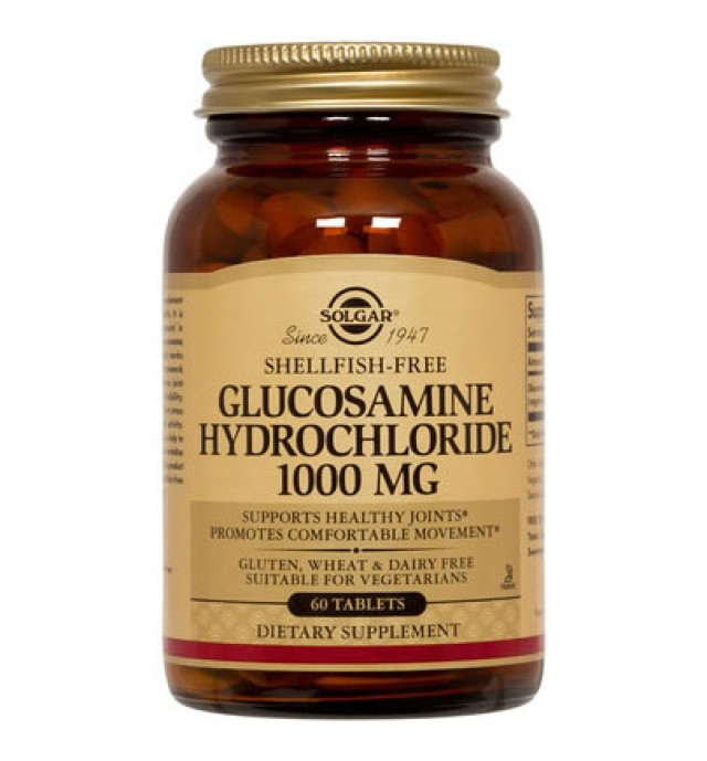 Solgar Glucosamine HCl 1000mg (Shellfish-Free) tabs 60s