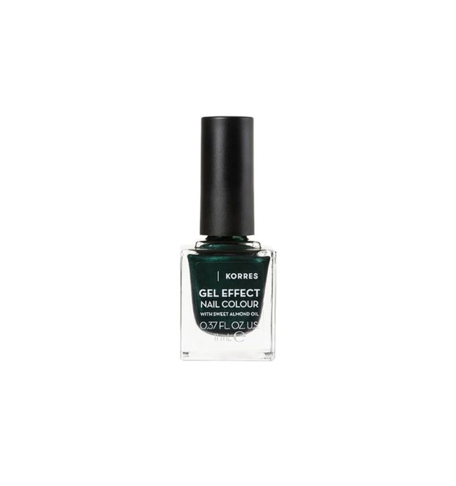 Korres Gel Effect  89 Velvet Green Nail Colour 11ml