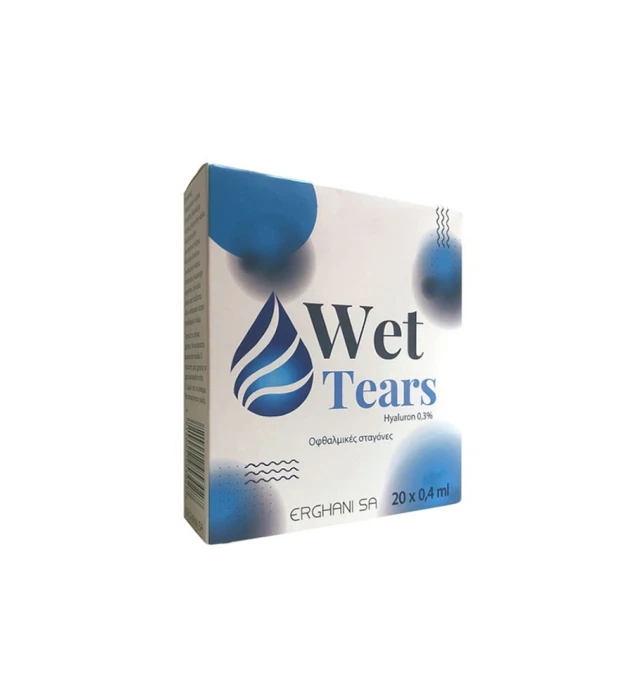 Erghani Wet Tears Hyaluron 0.3% Οφθαλμικές Σταγόνες 20x0.4ml