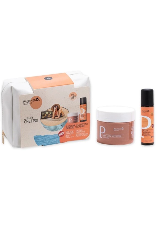 Panthenol Extra Promo Bare Skin Superfood Body Mousse 230ml & Sun Care Tanning Oil SPF10 150ml