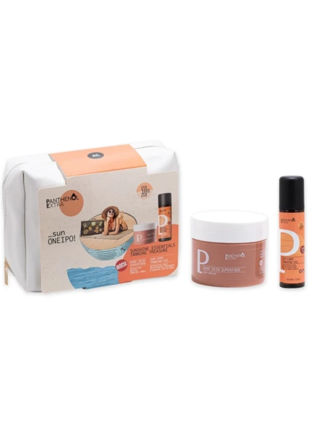 Panthenol Extra Promo Bare Skin Superfood Body Mousse 230ml & Sun Care Tanning Oil SPF10 150ml
