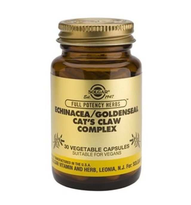 Solgar Echinacea/ Goldenseal/ Cats Claw Complex veg.caps 30s