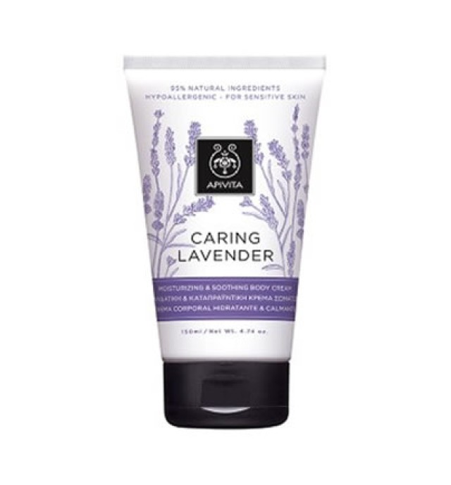 Apivita Caring Lavender Moisturizing & Soothing Body Cream 150ml