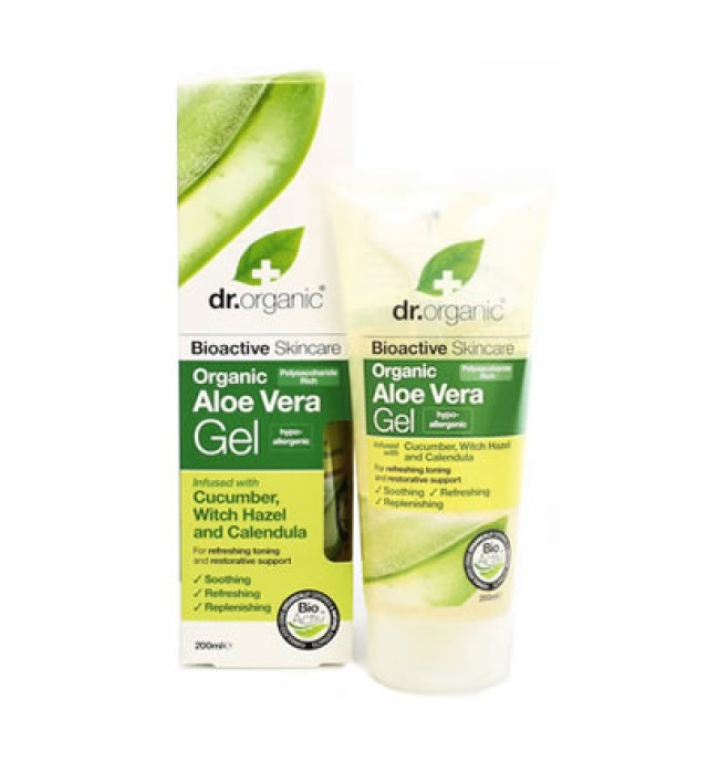 Dr.Organic Aloe Vera Gel with Cucumber & Witch Hazel 200ml