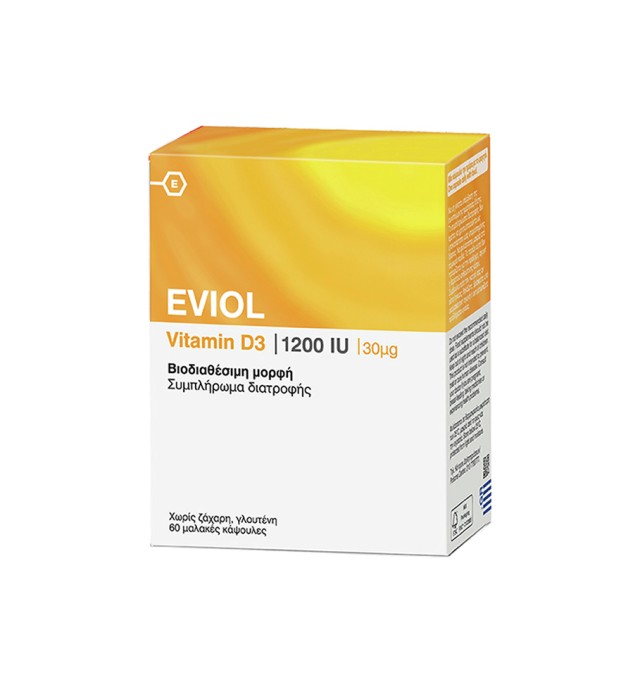 Eviol Vitamin D3 1200IU 30μg 60caps