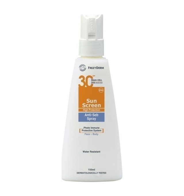 Frezyderm Sun Screen Anti-Seb Spray SPF30 150ml