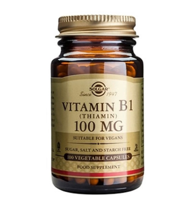 Solgar Vitamin B-1 (Thiamin) 100mg veg.caps 100s