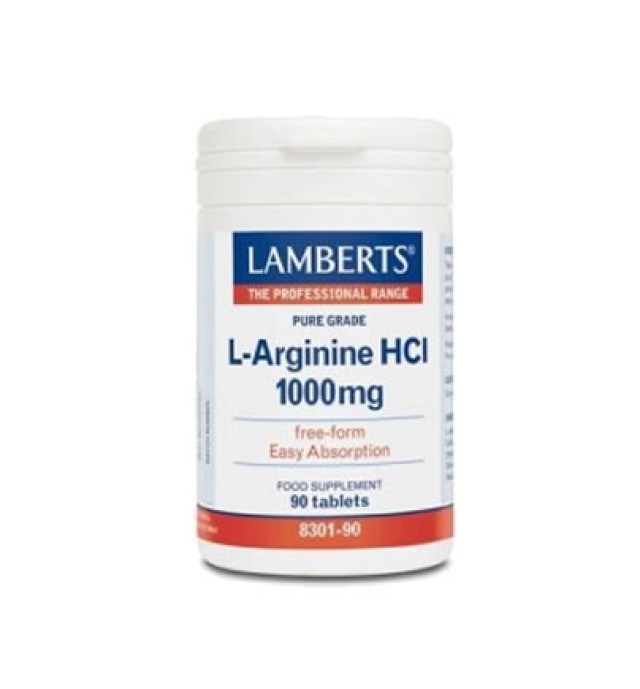 Lamberts L-Arginine 1000μg 90tabs