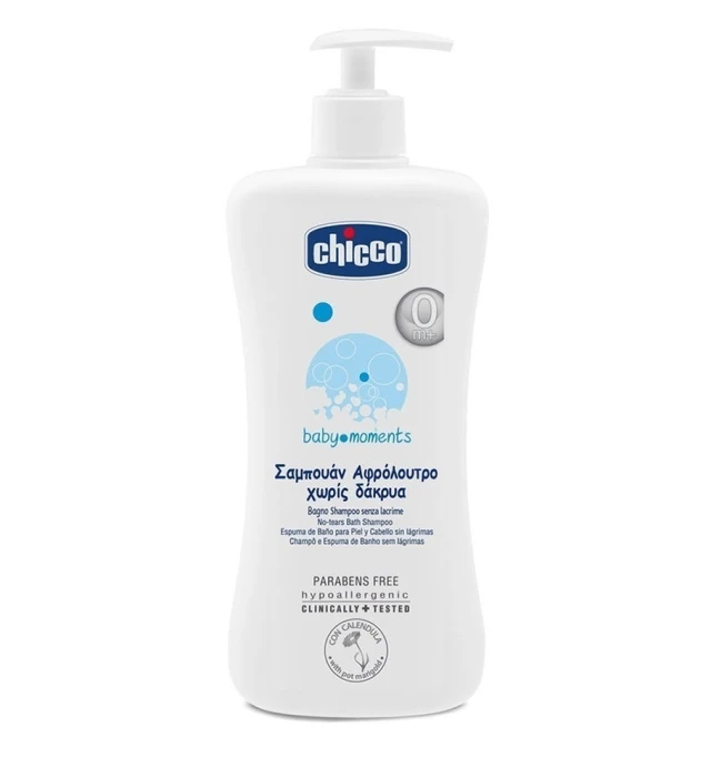 Chicco Baby Moments Αφρόλουτρο-Σαμπουάν 500ml
