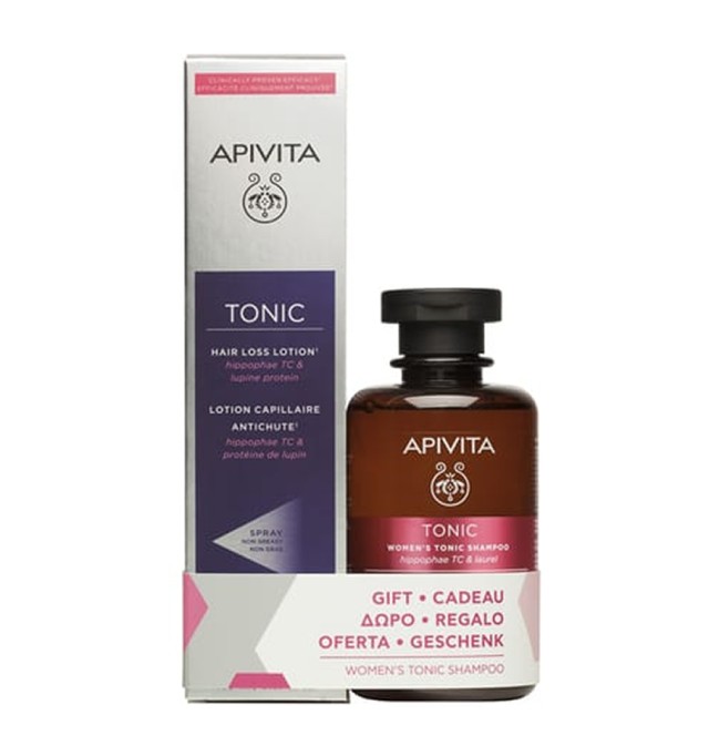 Apivita Hair Loss Lotion Hippophae TC & Πρωτείνες Λούπινου 150ml + Δώρο Apivita Womens Tonic Shampoo 250ml