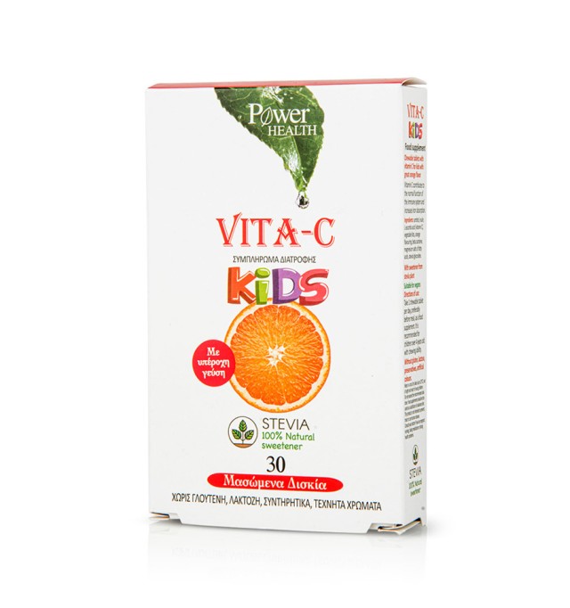Power Health Vita-C Kids Stevia 30chew.tabs