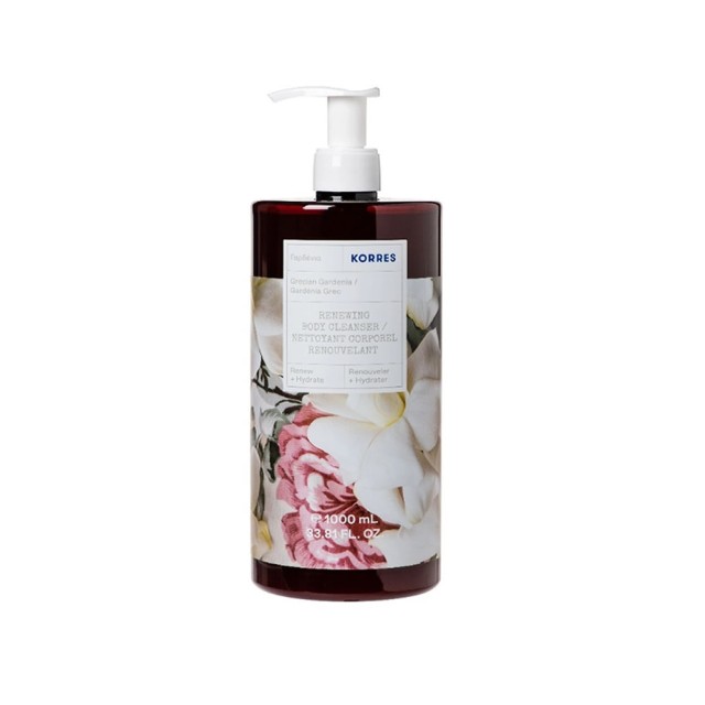 Korres Renewing Body Cleanser Aναζωογονητικό Αφρόλουτρο με Άρωμα Γαρδένια, 1000ml