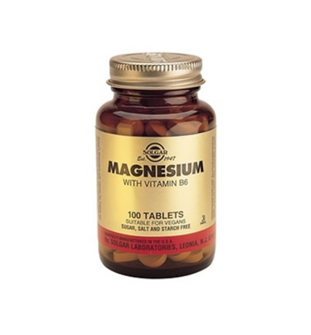 Solgar Magnesium + B6 tabs 100s