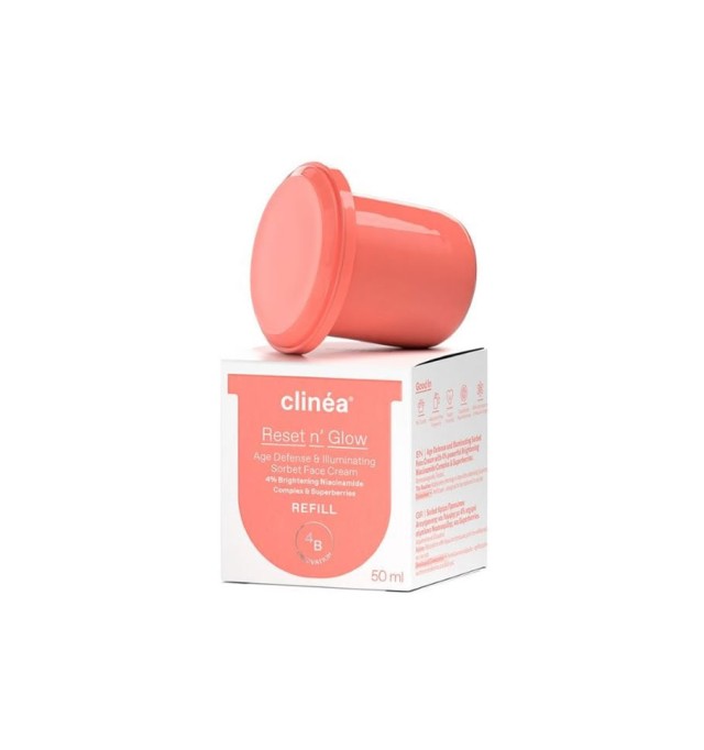 Clinéa Reset n Glow Age Defense & Illuminating Sorbet Face Cream Refill 50ml