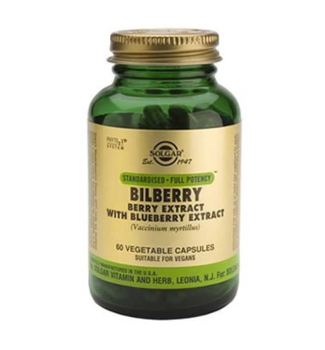 Solgar Bilberry Berry Extract veg.caps 60s