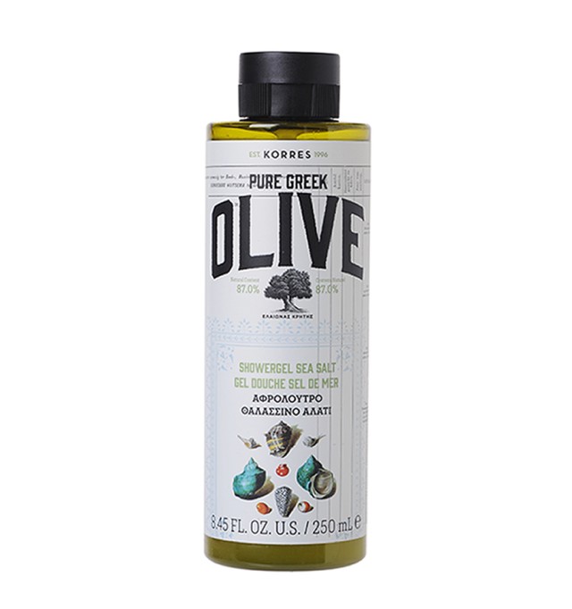 Korres Pure Greek Olive Αφρόλουτρο Θαλασσινό Αλάτι 250ml