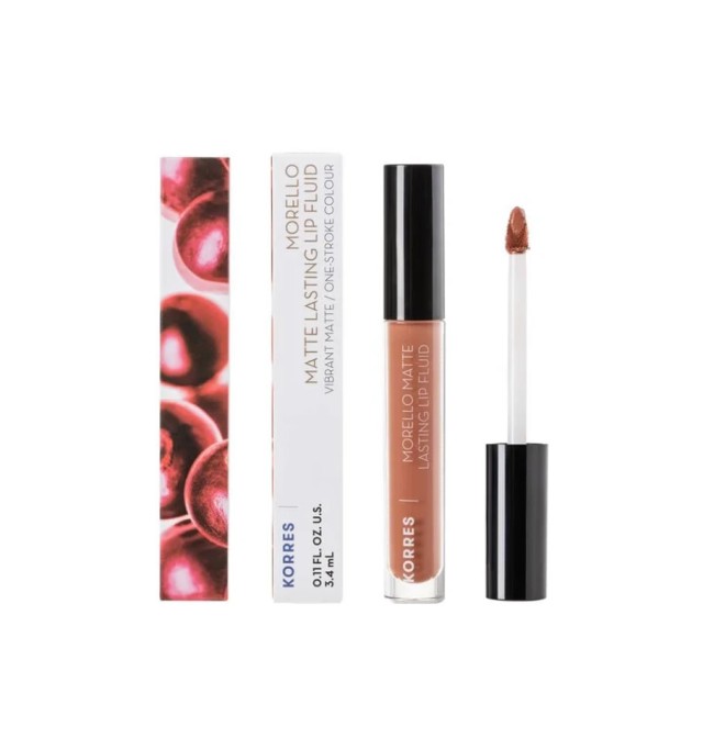 Korres Morello Matte Lasting Lip Fluid Νο.07 Tinted Nude 3.4ml