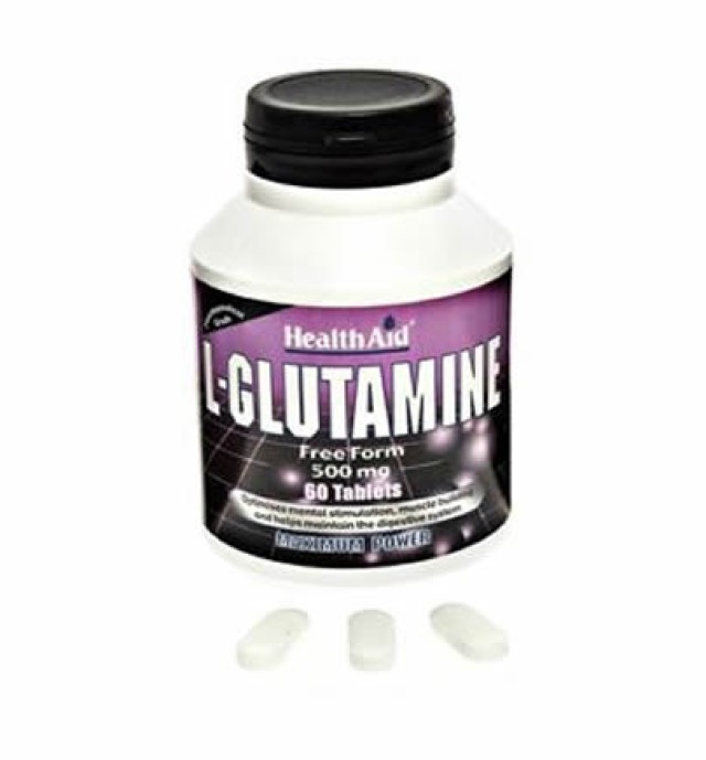 Health Aid L-Glutamine 500mg 60 tabs