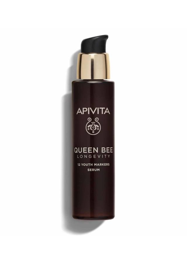 Apivita Queen Bee Longevity Serum Ορός Για Δράση Σε 12 Δείκτες Νεότητας, 30ml