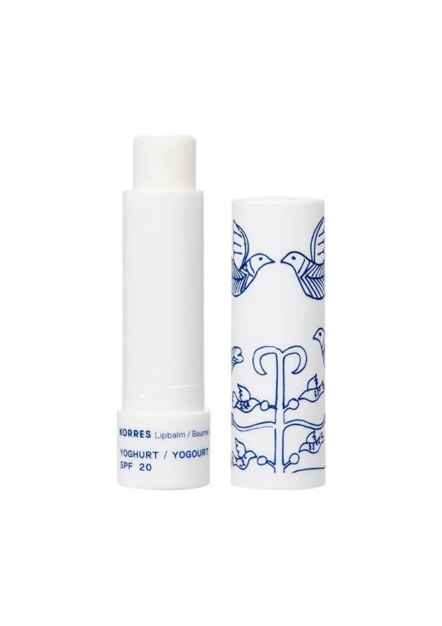 Korres Lip Balm Yoghurt SPF20 Ενυδατική Φροντίδα για τα Χείλη Γιαούρτι με Αντιηλιακή Προστασία, 4.5g