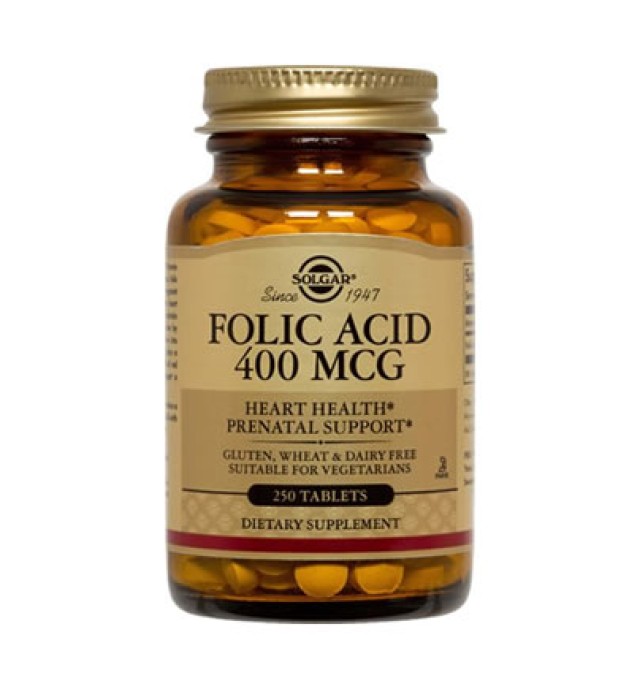 Solgar Folacin (Folic Acid) 400μg tabs 100s