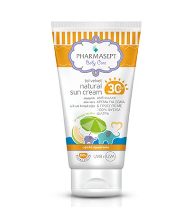 Pharmasept Tol Velvet Natural Sun Cream SPF30 100ml