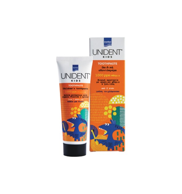 Intermed Unident Kids Toothpaste 1000ppm Bubble 2+ 50ml