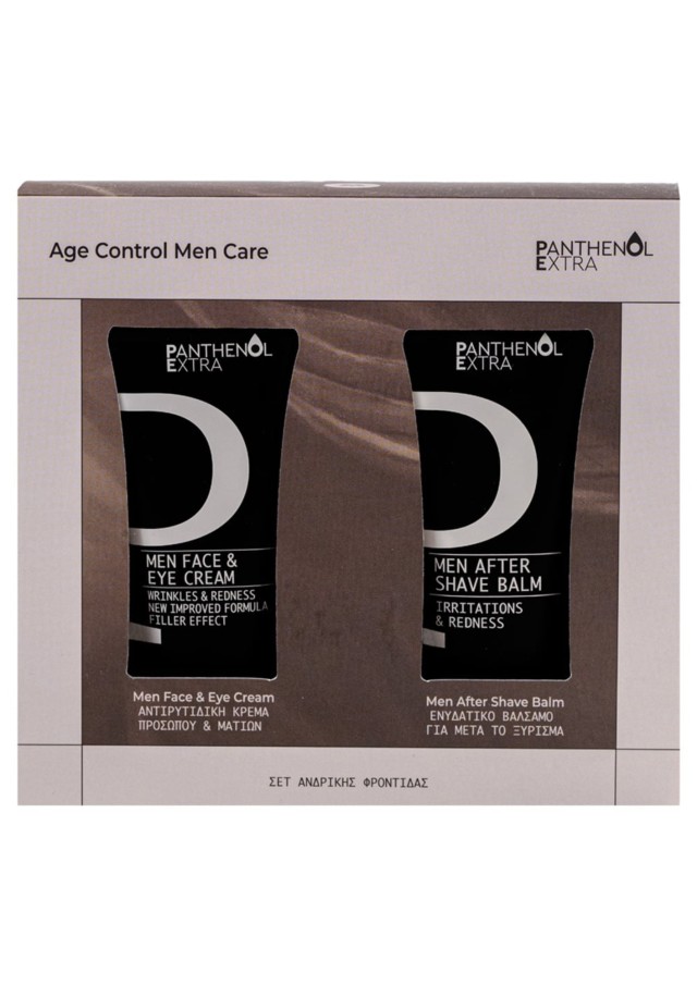 Panthenol Extra Promo Age Control Men Care Face & Eye Cream, 75ml & After Shave Balm, 75ml, 1set
