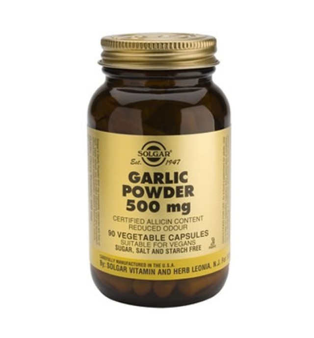 Solgar Garlic 500mg veg caps 90s