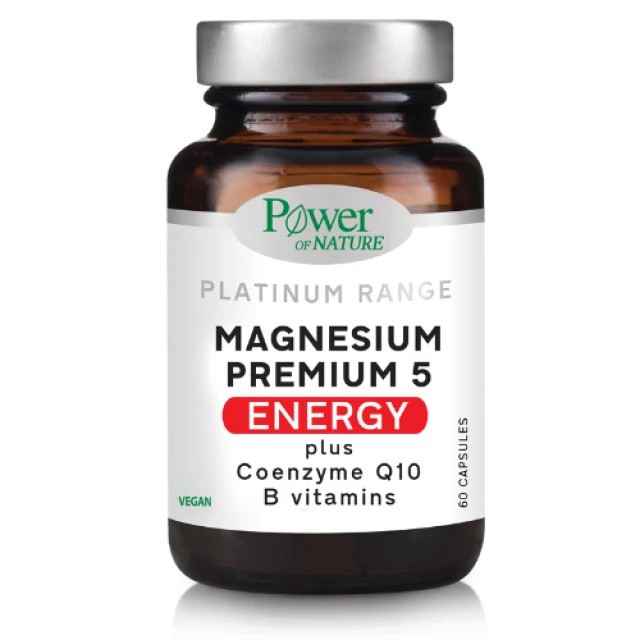 Power Health Magnesium Premium 5 Energy Συμπλήρωμα Διατροφής με Μαγνήσιο 60 Κάψουλες