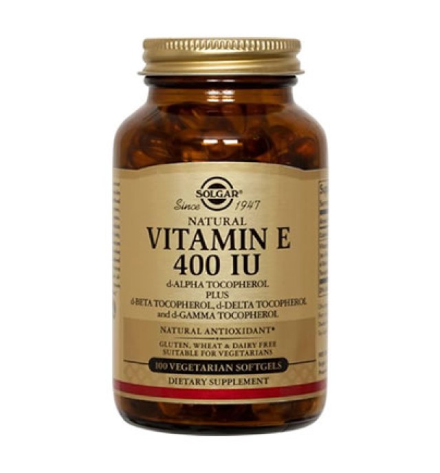 Solgar Vitamin E Natural 400 IU softgels 100s