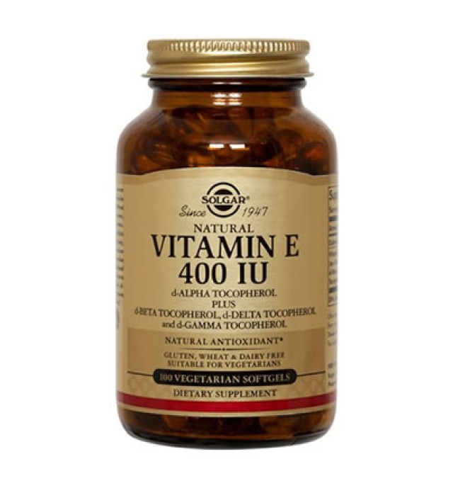 Solgar Vitamin E Natural 400 IU softgels 100s