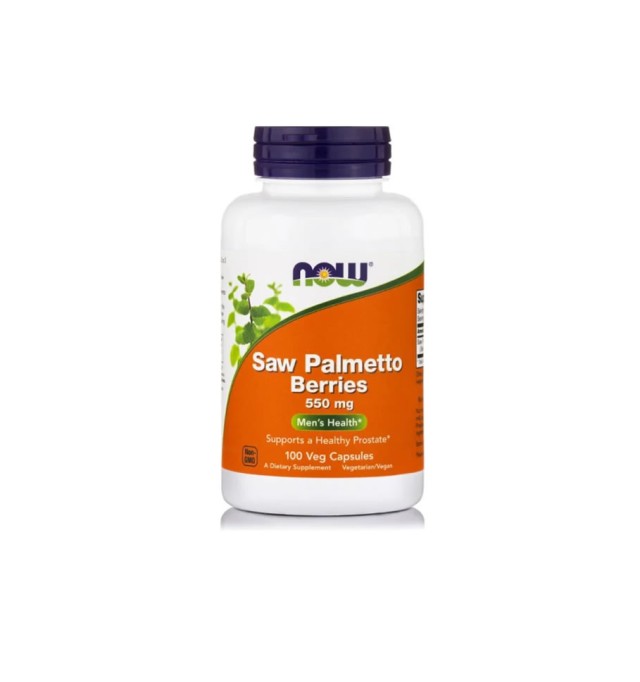 Now Foods Saw Palmetto Berries 550 mg 100 Veg.Caps