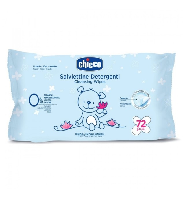 Chicco Baby Moments Απαλά Μωρομάντηλα Καθαρισμού 72τμχ