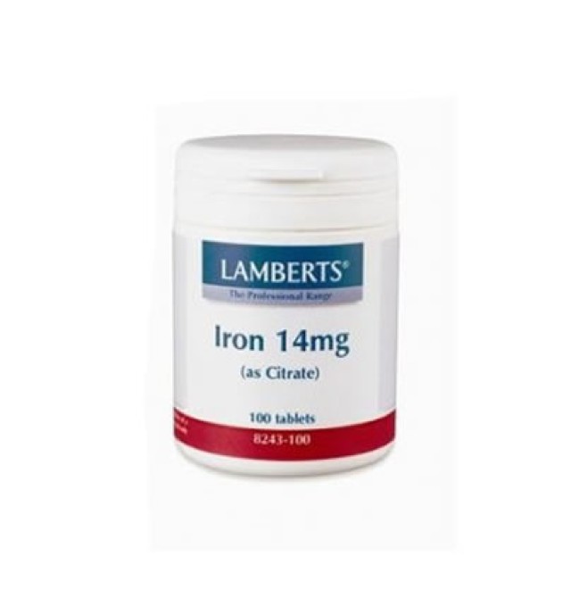 Lamberts Iron 14mg 100 tabs