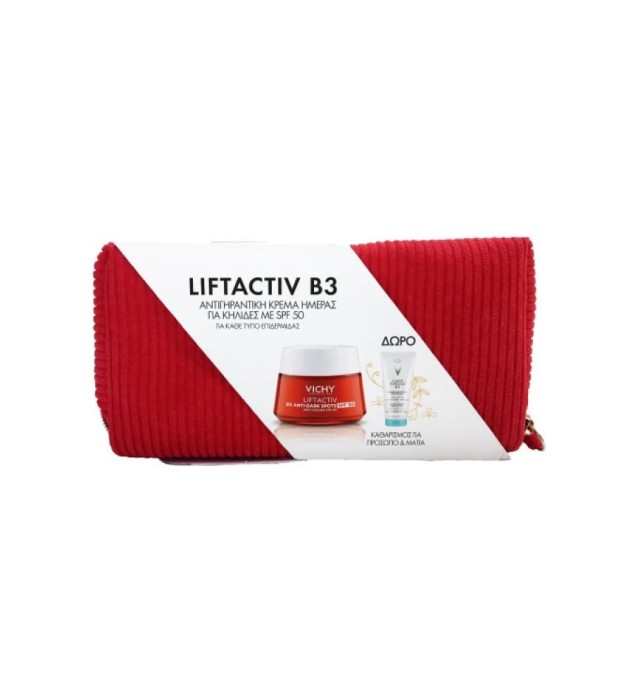 Vichy Promo Liftactiv B3 Anti-Dark Spots Cream spf50, 50ml & Δώρο Purete Thermale 3in1, 100ml