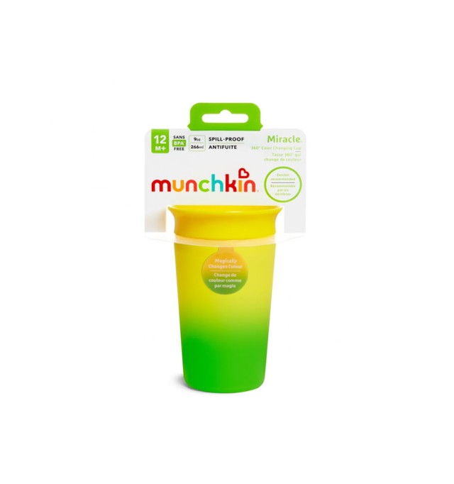 Munchkin Color Changing Miracle Cup Yellow-Green 266ml