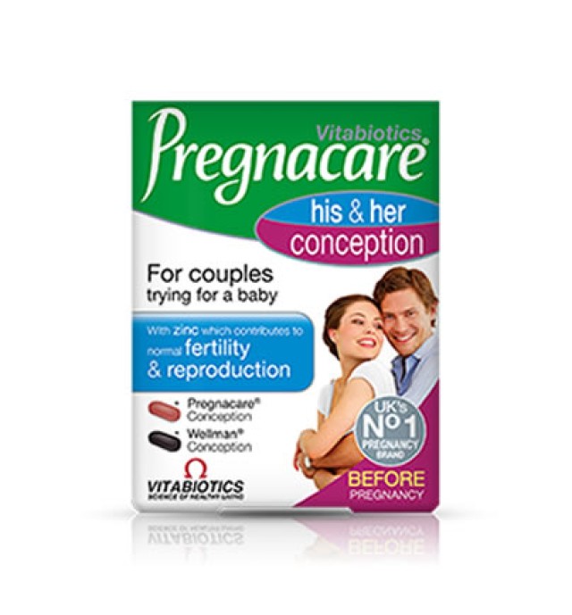 Vitabiotics Pregnacare His and Her Conception 60tabs (30+30)