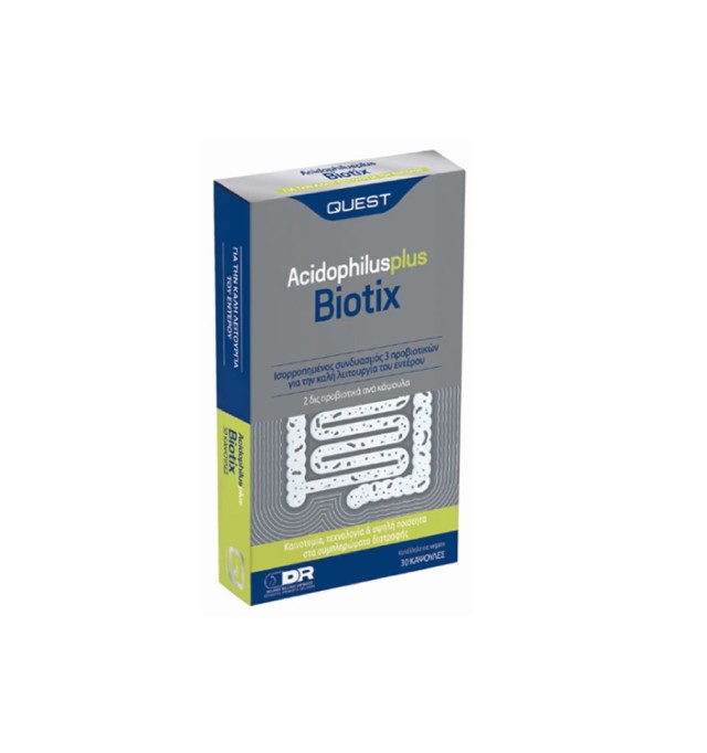 Quest Vitamins Acidophilus Plus Biotix 30caps