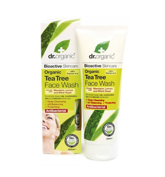 Dr.Organic Tea Tree Face Wash 200ml