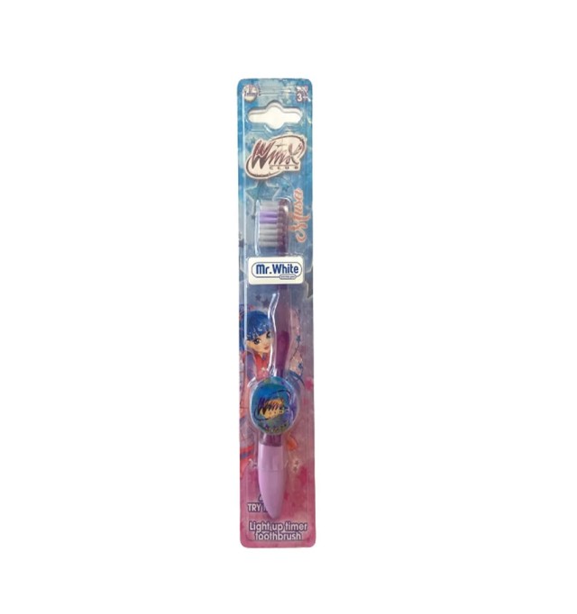 Winx Οδοντόβουρτσα Παιδική Luminus Flashing Διάφανη (A41TW), 1τμχ