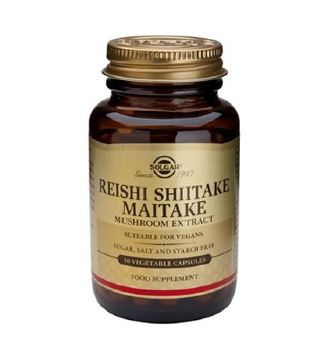 Solgar Reishi Shitake Maitake Mushroom Extract veg.caps 50s