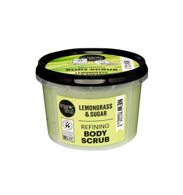 Natura Siberica Organic Shop Lemongrass & Sugar Refining Body Scrub 250ml
