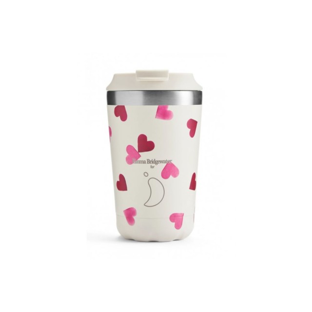 ΠΟΤΗΡΙ ΘΕΡΜΟΣ ΑΠΟ ΑΝΟΞΕΙΔΩΤΟ ΑΤΣΑΛΙ 340ml CHILLYS COFFEE CUP EMMA BRIDGEWATER - HEARTS