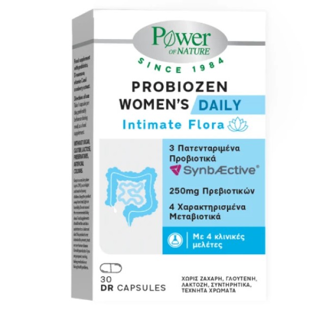 Power of Nature Platinum Range Probiozen Womens Daily Intimate Flora, 30caps