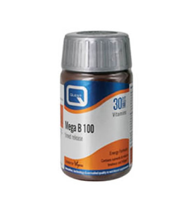 Quest Vitamins Mega B-100 Timed  Release 30 tabs