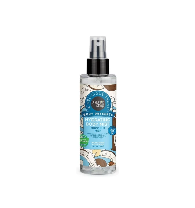 Natura Siberica Organic Shop Body Desserts Hydrating Body Mist Coconut Milk, 200ml
