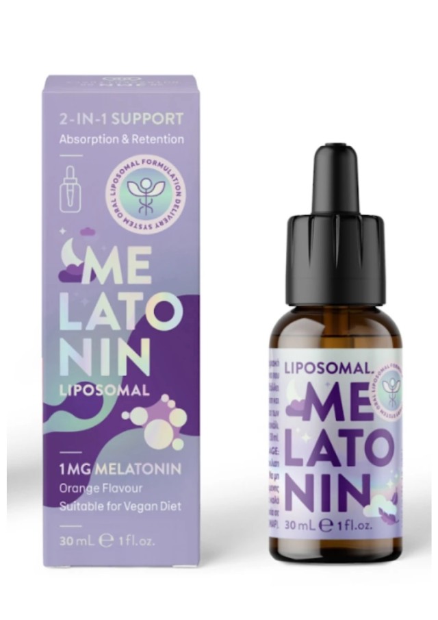JMN Liposomal Melatonin 1mg Orange Flavor, 30ml