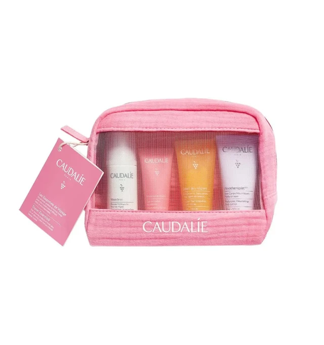 Caudalie Promo 2024 Vinosource Summer Set Πακέτο Προσφοράς Instant Foaming Cleanser, 50ml & Moisturizing Sorbet, 15ml & Shower Gel, 30ml & Hyaluronic Nourishing Body Lotion, 30ml & Δώρο Νεσεσέρ